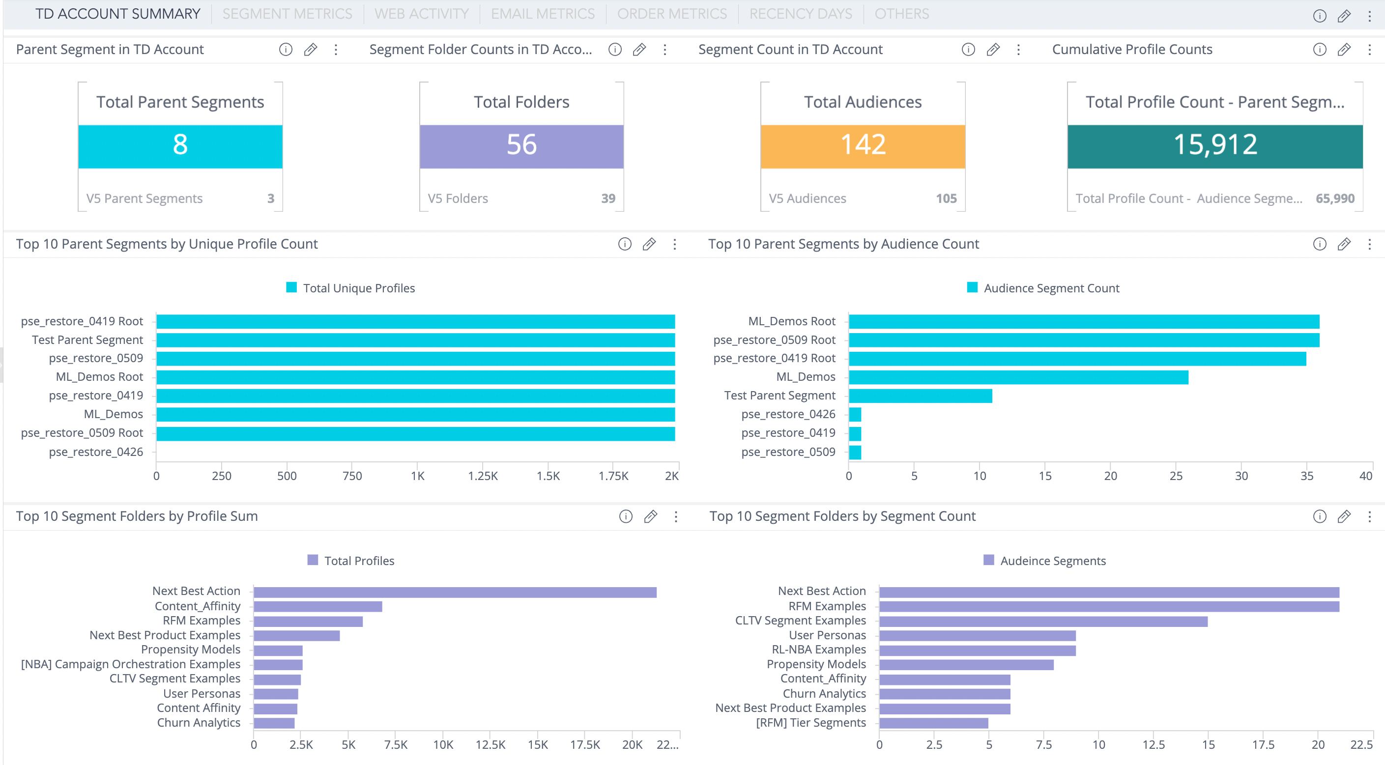 Segment Dashboard